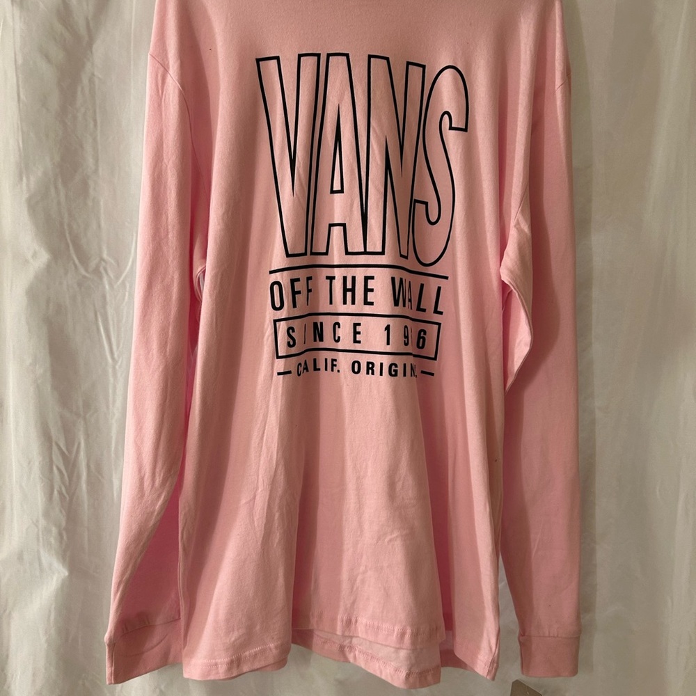 Vans Pink Graphic Long Sleeve Tee